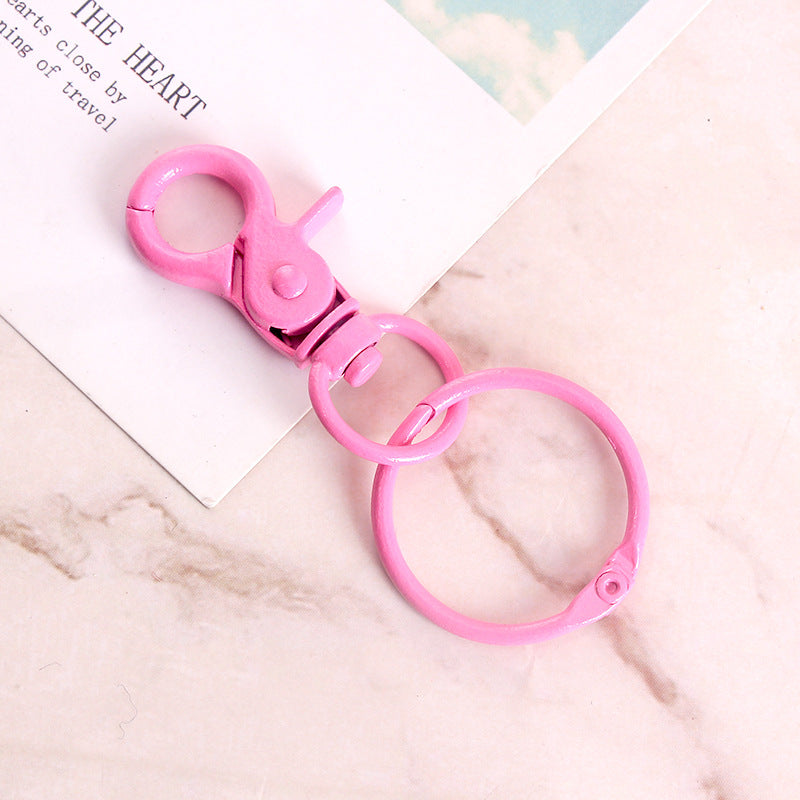 Wholesale Metal DIY Color Painted Keychain Accessories